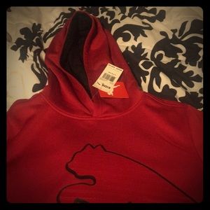 Red puma sweater